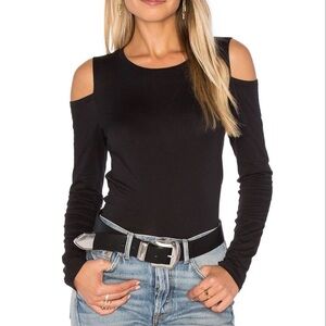 Rag & Bone Black open Shoulder Top